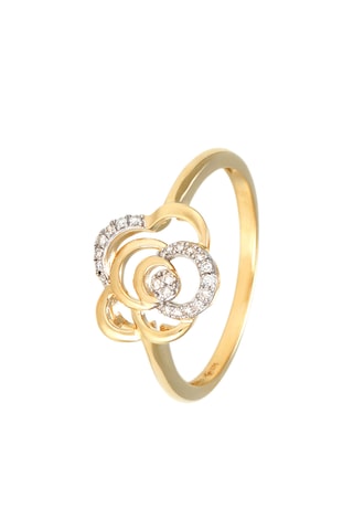 Anillo - Oro amarillo y diamante