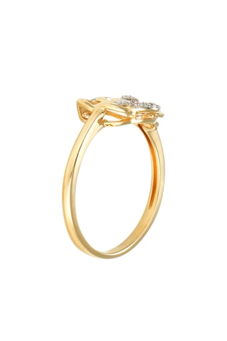 Anillo - Oro amarillo y diamante
