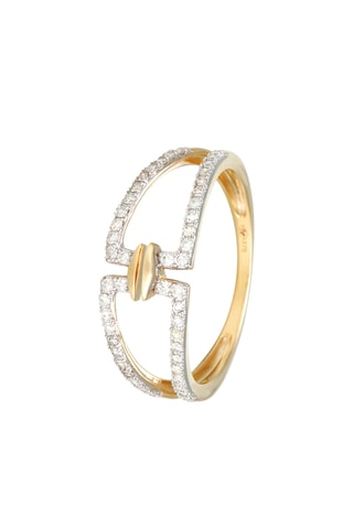 Anillo - Oro amarillo y diamantes