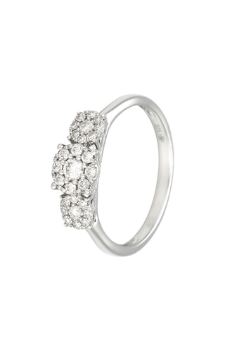 Anillo - Oro blanco y diamantes