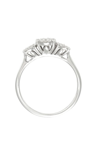 Anillo - Oro blanco y diamantes