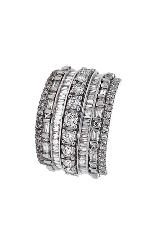 Anillo - Oro blanco y diamantes