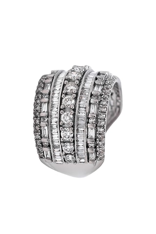 Anillo - Oro blanco y diamantes