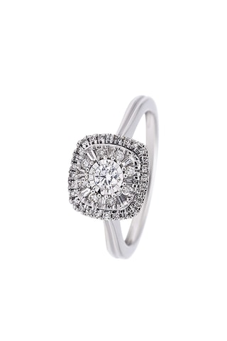 Anillo - Oro blanco y diamantes