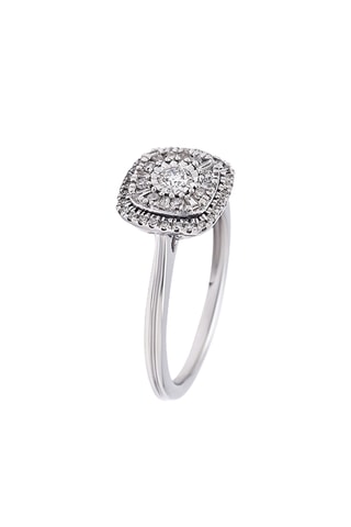Anillo - Oro blanco y diamantes