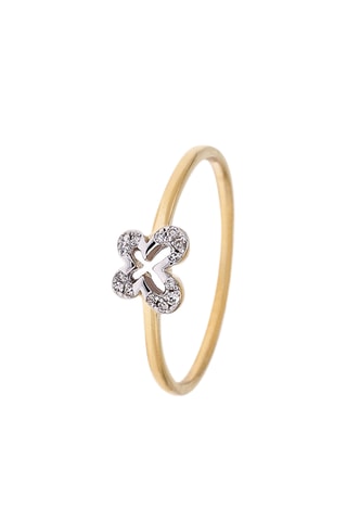 Anillo - Oro amarillo y diamante