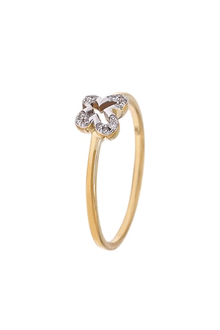 Anillo - Oro amarillo y diamante