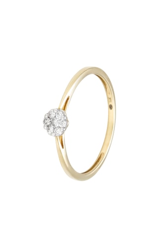 Anillo - Oro amarillo y diamantes