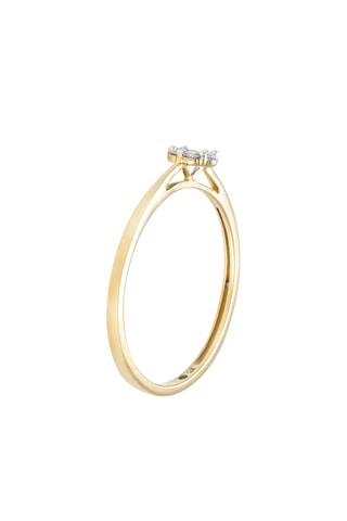 Anillo - Oro amarillo y diamantes