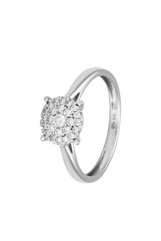 Anillo - Oro blanco y diamantes