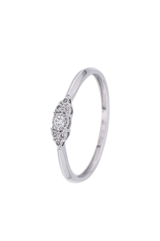 Anillo - Oro blanco y diamantes