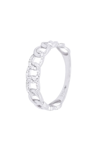 Anillo - Oro blanco y diamantes