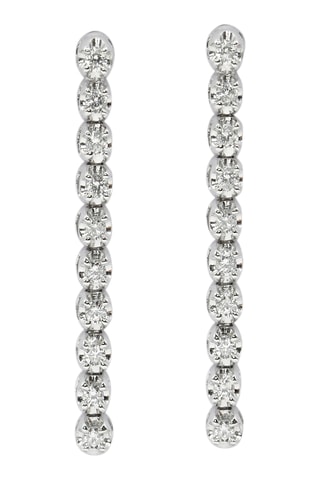Pendientes - Oro blanco y diamantes