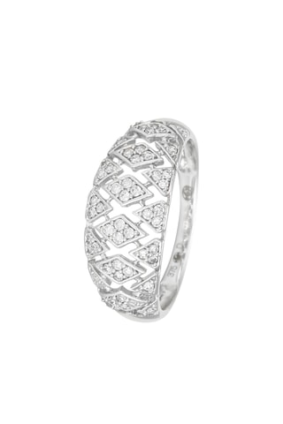 Anillo - Oro blanco y diamantes
