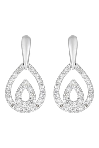 Pendientes - Oro blanco y diamantes