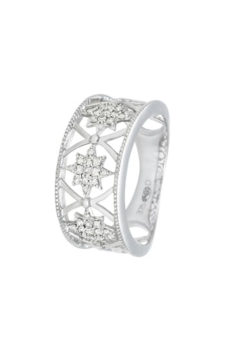 Anillo - Oro blanco y diamantes