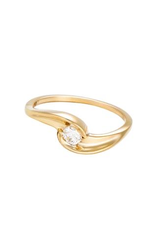 Anillo - Oro amarillo y diamante