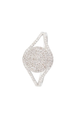 Anillo - Oro blanco y diamantes
