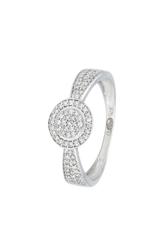 Anillo - Oro blanco y diamantes