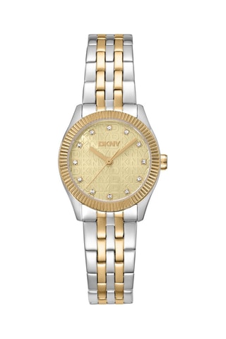 Montre à quartz en acier - Doré et argenté