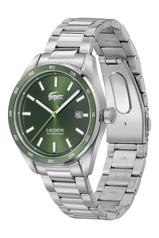 Montre automatique en acier - Argenté et vert