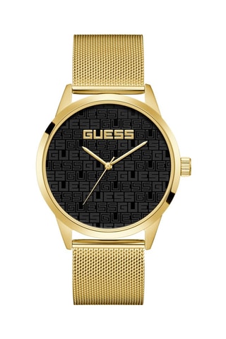Montre à quartz en acier - Doré et noir