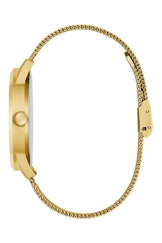 Montre à quartz en acier - Doré et noir