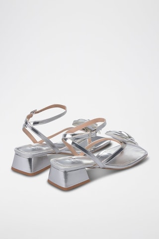 Sandalen met Hak - Zilverkleurig