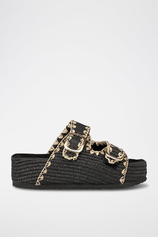 Mules plateformes - Noir