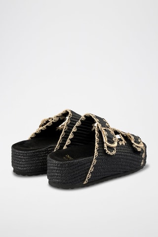 Mules plateformes - Noir