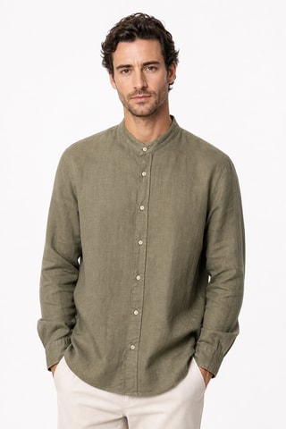 Camisa de lino - Caqui