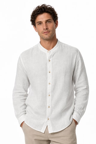 Camisa de lino - Azul claro