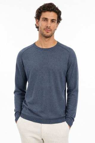 Jersey de lino - Azul