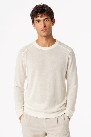 Jersey de lino - Blanco