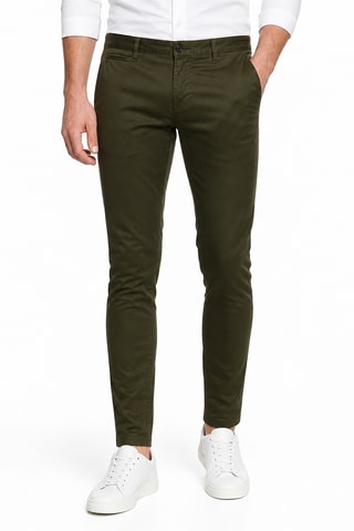 Pantalón chino slim fit - Caqui