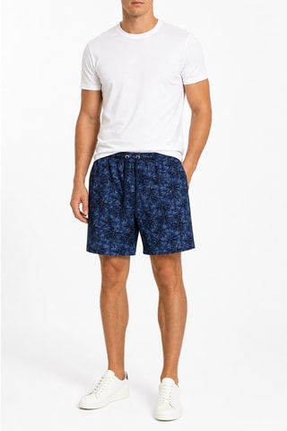 Bermudas de lino - Azul oscuro