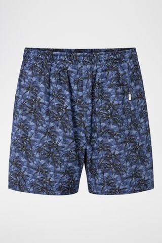 Bermudas de lino - Azul oscuro