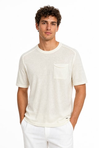 Jersey de lino - Blanco