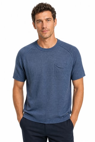 Jersey de lino - Azul