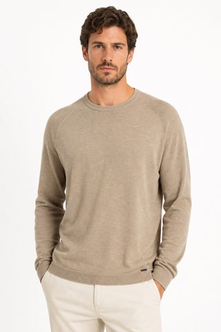 Jersey de lino - Beige