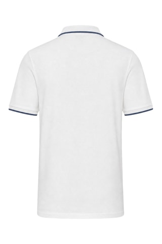 Polo - Blanco y gris