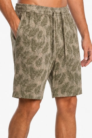Bermudas de lino - Caqui