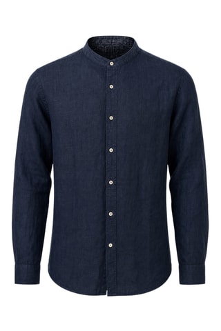 Camisa de lino - Azul marino
