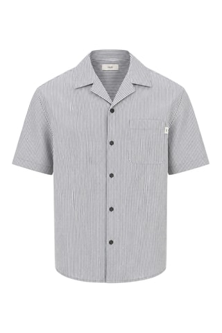 Camisa - Beige y azul