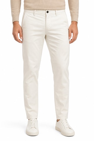Pantalón chino regular fit - Blanco