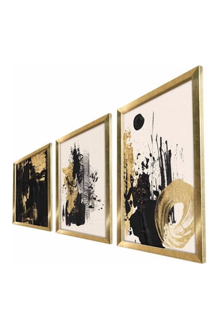 3 tableaux en bois - 38 x 53 cm