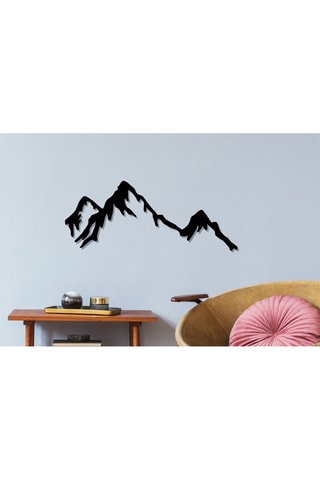 Décoration murale Mountain - Noir - 70 x 30 cm