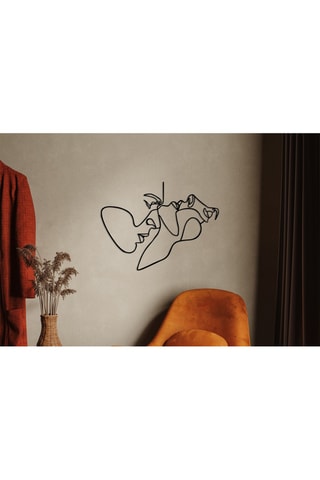 Wanddecoratie To Feel - 70 x 52 cm - Zwart