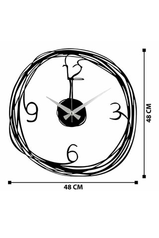 Klok - Zwart - 48 cm
