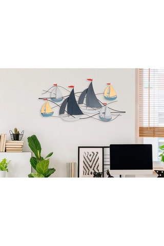 Wanddecoratie - 123 x 60 cm - Multicolor